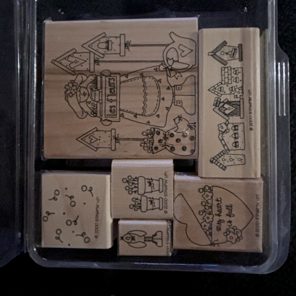 Stampin Up Set of 6 stamps New  never used  My Heart is Full